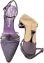 Manolo Blahnik Pre-owned Cotton heels Purple Dames - Thumbnail 8