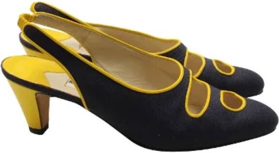 Manolo Blahnik Pre-owned Cotton sandals Multicolor Dames