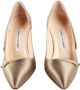 Manolo Blahnik Pre-owned Fabric heels Beige Dames - Thumbnail 3