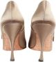 Manolo Blahnik Pre-owned Fabric heels Beige Dames - Thumbnail 4