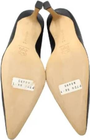 Manolo Blahnik Pre-owned Fabric heels Black Dames