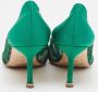Manolo Blahnik Pre-owned Fabric heels Green Dames - Thumbnail 5