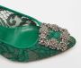 Manolo Blahnik Pre-owned Fabric heels Green Dames - Thumbnail 7