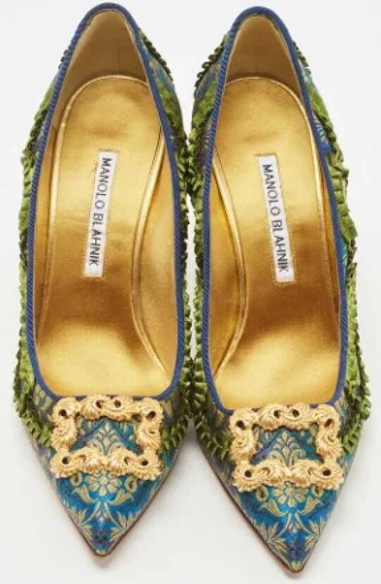 Manolo Blahnik Pre-owned Fabric heels Multicolor Dames