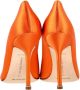Manolo Blahnik Pre-owned Fabric heels Orange Dames - Thumbnail 3
