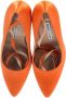 Manolo Blahnik Pre-owned Fabric heels Orange Dames - Thumbnail 4