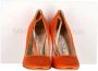 Manolo Blahnik Pre-owned Fabric heels Orange Dames - Thumbnail 5