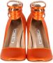 Manolo Blahnik Pre-owned Fabric heels Orange Dames - Thumbnail 9