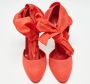 Manolo Blahnik Pre-owned Fabric heels Red Dames - Thumbnail 3