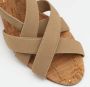 Manolo Blahnik Pre-owned Fabric sandals Beige Dames - Thumbnail 7