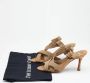 Manolo Blahnik Pre-owned Fabric sandals Beige Dames - Thumbnail 9