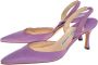 Manolo Blahnik Pre-owned Fabric sandals Purple Dames - Thumbnail 3