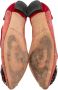 Manolo Blahnik Pre-owned Lace flats Red Dames - Thumbnail 5