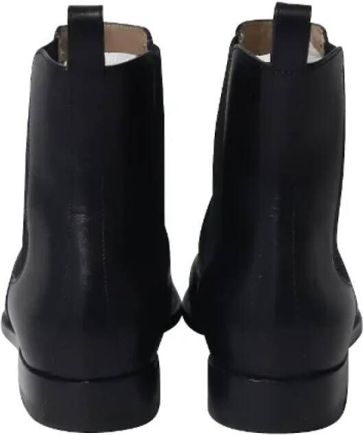 Manolo Blahnik Pre-owned Leather boots Black Heren