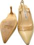 Manolo Blahnik Pre-owned Leather heels Beige Dames - Thumbnail 8