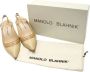 Manolo Blahnik Pre-owned Leather heels Beige Dames - Thumbnail 9