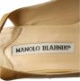 Manolo Blahnik Pre-owned Leather heels Beige Dames - Thumbnail 10