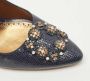 Manolo Blahnik Pre-owned Leather heels Blue Dames - Thumbnail 7