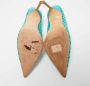 Manolo Blahnik Pre-owned Leather heels Blue Dames - Thumbnail 6