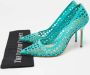 Manolo Blahnik Pre-owned Leather heels Blue Dames - Thumbnail 9