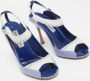 Manolo Blahnik Pre-owned Leather heels Blue Dames - Thumbnail 4