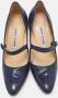 Manolo Blahnik Pre-owned Leather heels Blue Dames - Thumbnail 3
