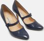 Manolo Blahnik Pre-owned Leather heels Blue Dames - Thumbnail 4