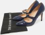 Manolo Blahnik Pre-owned Leather heels Blue Dames - Thumbnail 9