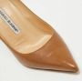 Manolo Blahnik Pre-owned Leather heels Brown Dames - Thumbnail 7
