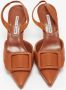 Manolo Blahnik Pre-owned Leather heels Brown Dames - Thumbnail 3