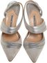 Manolo Blahnik Pre-owned Leather heels Gray Dames - Thumbnail 2