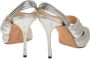 Manolo Blahnik Pre-owned Leather heels Gray Dames - Thumbnail 4