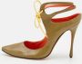 Manolo Blahnik Pre-owned Leather heels Green Dames - Thumbnail 2