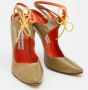 Manolo Blahnik Pre-owned Leather heels Green Dames - Thumbnail 4