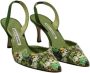 Manolo Blahnik Pre-owned Leather heels Green Dames - Thumbnail 2