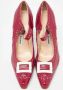 Manolo Blahnik Pre-owned Leather heels Pink Dames - Thumbnail 3