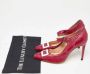Manolo Blahnik Pre-owned Leather heels Pink Dames - Thumbnail 9