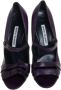 Manolo Blahnik Pre-owned Leather heels Purple Dames - Thumbnail 2
