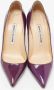 Manolo Blahnik Pre-owned Leather heels Purple Dames - Thumbnail 3