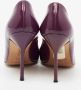 Manolo Blahnik Pre-owned Leather heels Purple Dames - Thumbnail 5