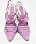 Manolo Blahnik Pre-owned Leather heels Purple Dames - Thumbnail 3