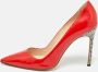 Manolo Blahnik Pre-owned Leather heels Red Dames - Thumbnail 2