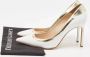 Manolo Blahnik Pre-owned Leather heels White Dames - Thumbnail 9