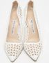 Manolo Blahnik Pre-owned Leather heels White Dames - Thumbnail 3