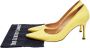 Manolo Blahnik Pre-owned Leather heels Yellow Dames - Thumbnail 7