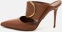 Manolo Blahnik Pre-owned Leather mules Brown Dames - Thumbnail 2