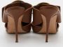 Manolo Blahnik Pre-owned Leather mules Brown Dames - Thumbnail 5
