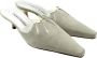 Manolo Blahnik Pre-owned Leather mules Gray Dames - Thumbnail 3