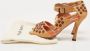Manolo Blahnik Pre-owned Leather sandals Beige Dames - Thumbnail 9