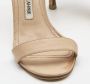 Manolo Blahnik Pre-owned Leather sandals Beige Dames - Thumbnail 6